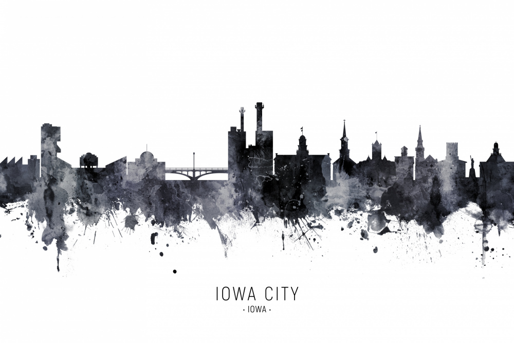 Iowa City Iowa Skyline von Michael Tompsett