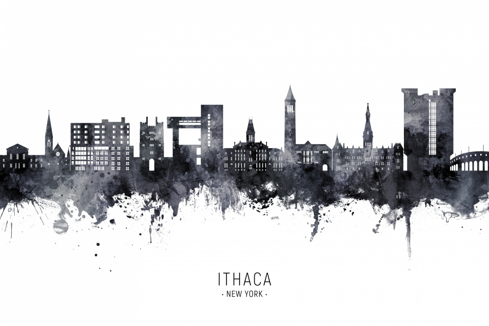 Ithaca New York Skyline von Michael Tompsett