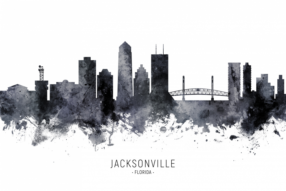 Jacksonville Florida Skyline von Michael Tompsett