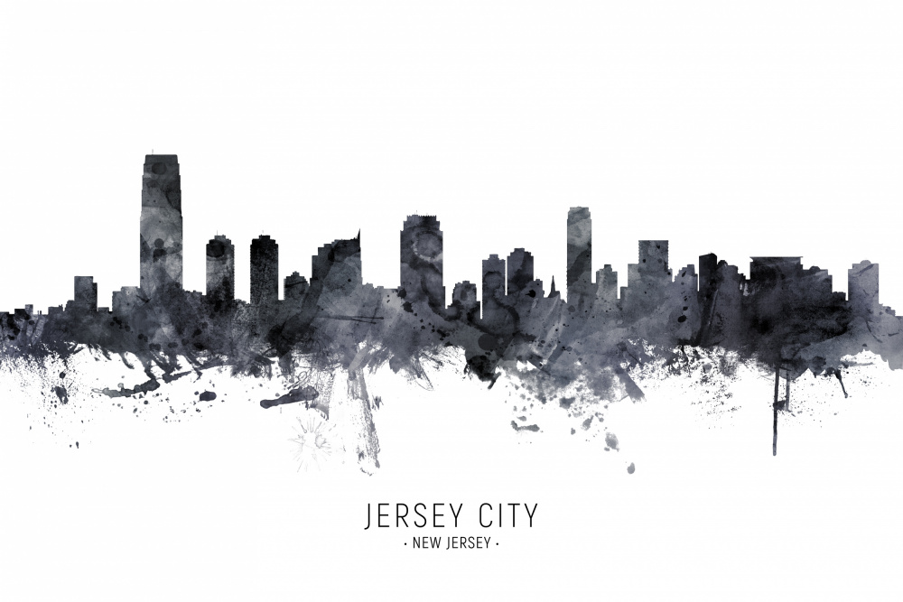 Jersey City New Jersey Skyline von Michael Tompsett