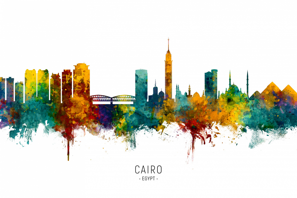 Cairo Egypt Skyline von Michael Tompsett