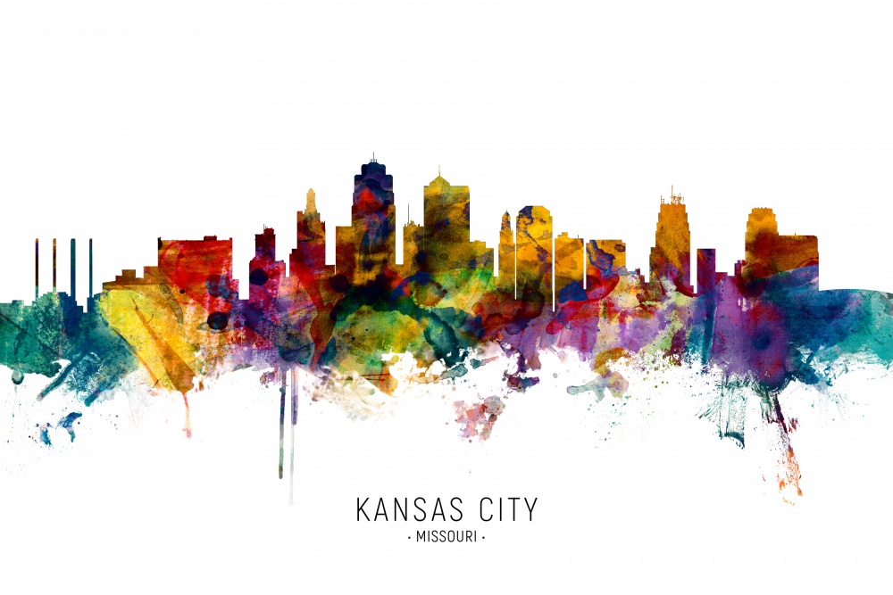 Kansas City Missouri Skyline von Michael Tompsett