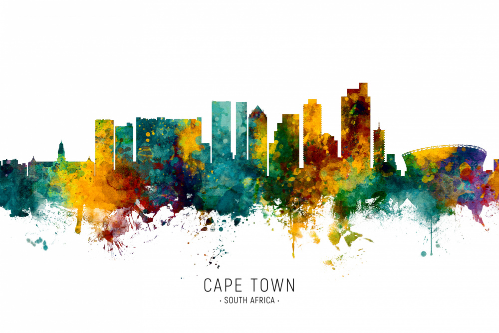 Cape Town South Africa Skyline von Michael Tompsett