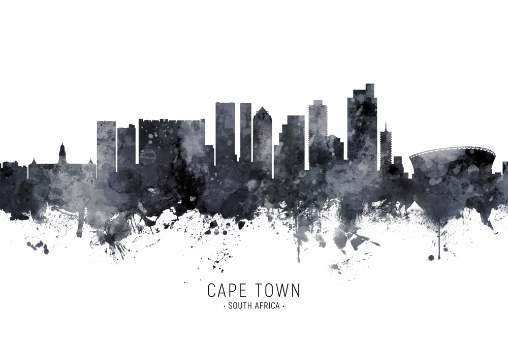 Cape Town South Africa Skyline von Michael Tompsett