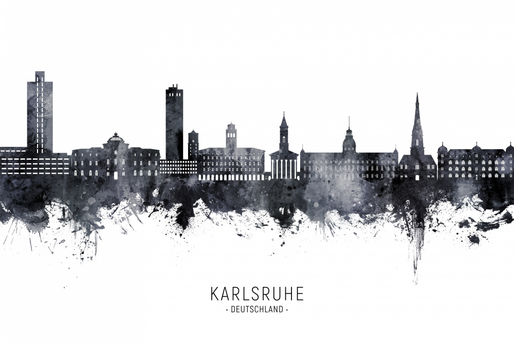 Karlsruhe Germany Skyline von Michael Tompsett