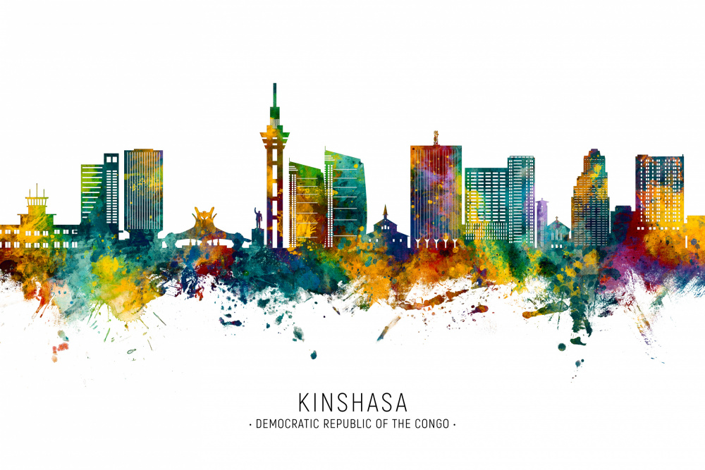 Kinshasa Democratic Republic of the Congo Skyline von Michael Tompsett