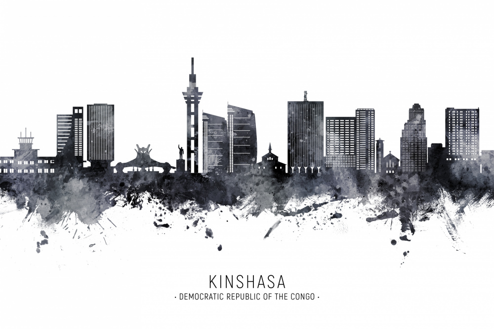 Kinshasa Democratic Republic of the Congo Skyline von Michael Tompsett