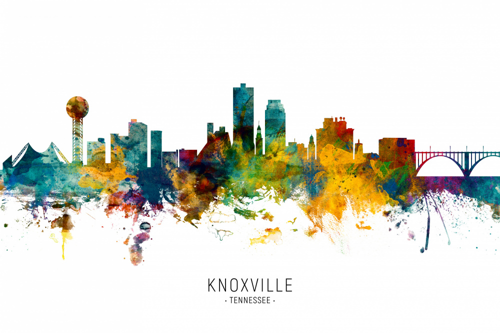 Knoxville Tennessee Skyline von Michael Tompsett