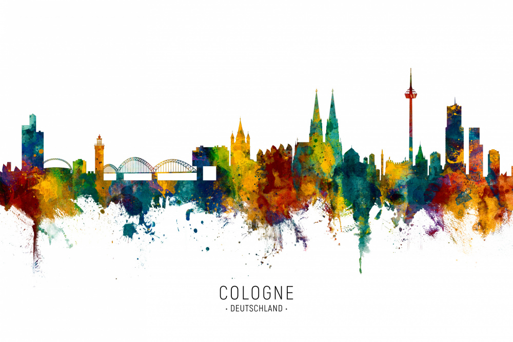 Cologne Germany Skyline von Michael Tompsett