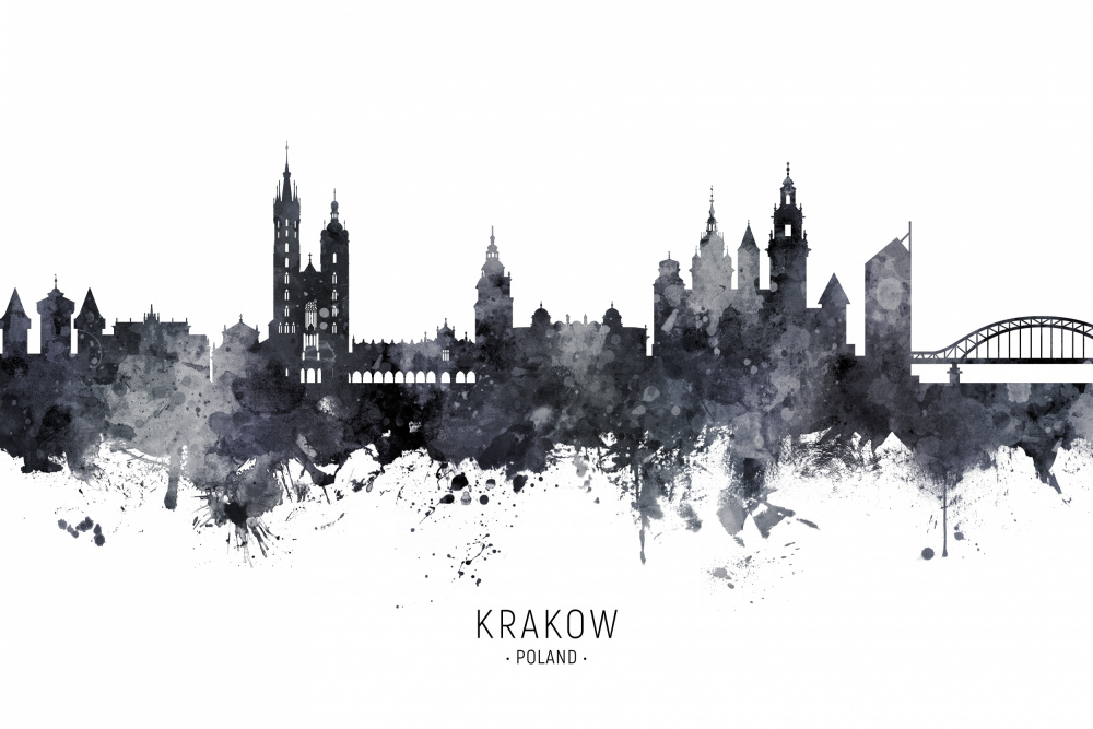 Krakow Poland Skyline von Michael Tompsett