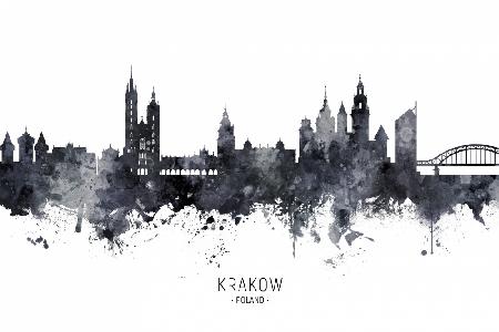 Krakow Poland Skyline