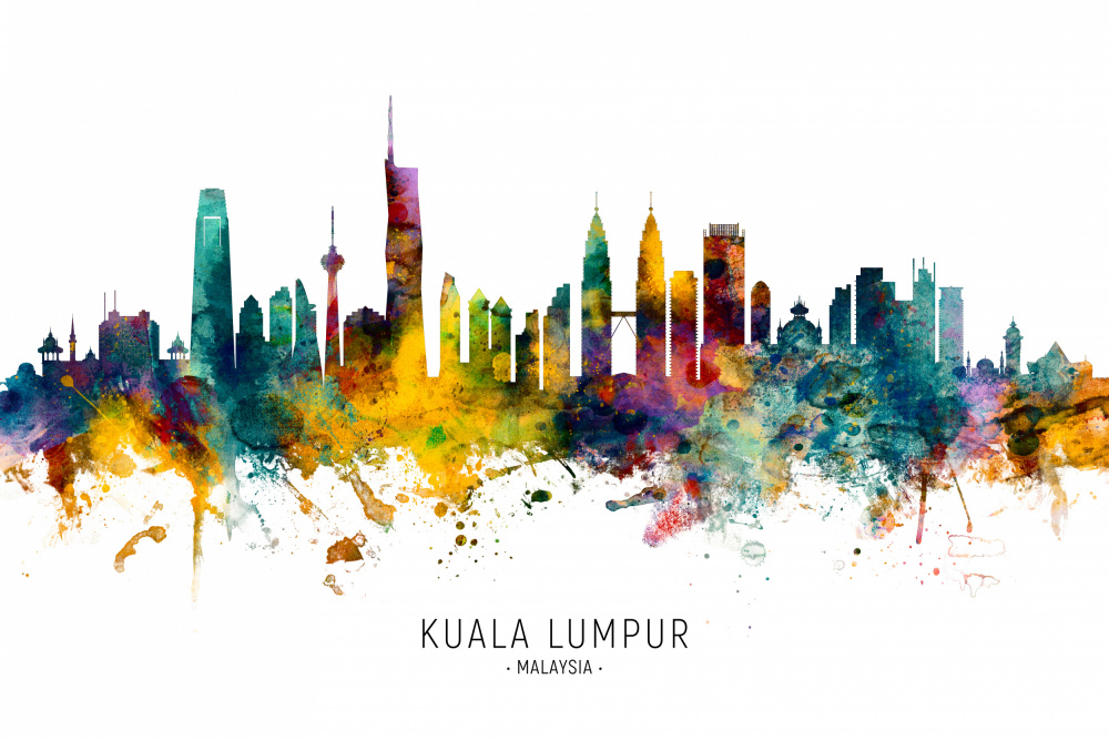 Kuala Lumpur Malaysia Skyline von Michael Tompsett