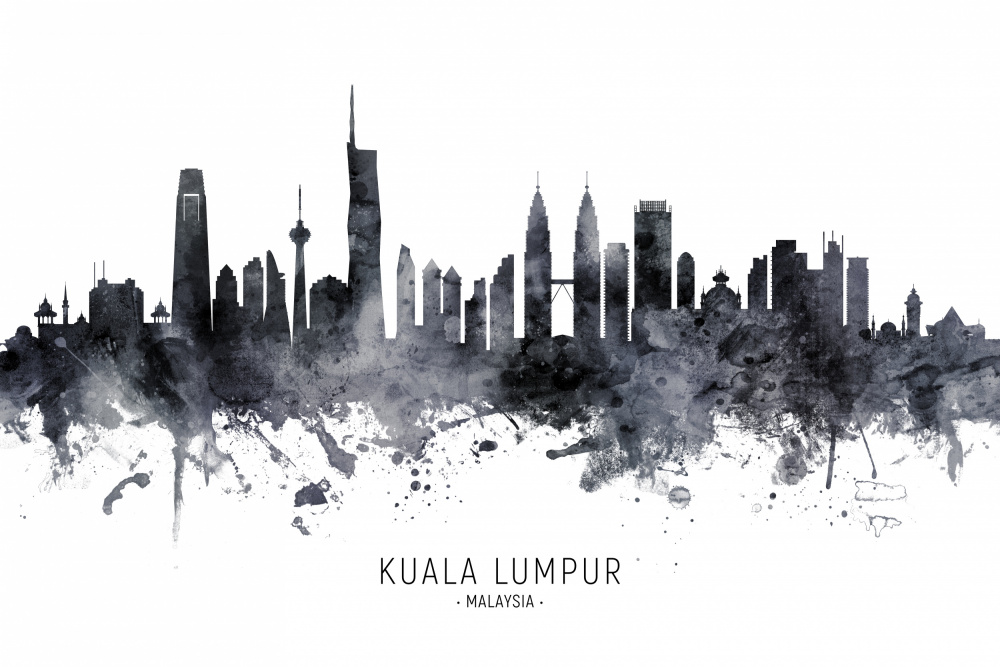 Kuala Lumpur Malaysia Skyline von Michael Tompsett