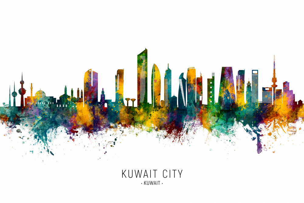 Kuwait City Skyline von Michael Tompsett