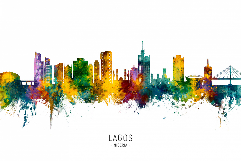 Lagos Nigeria Skyline von Michael Tompsett