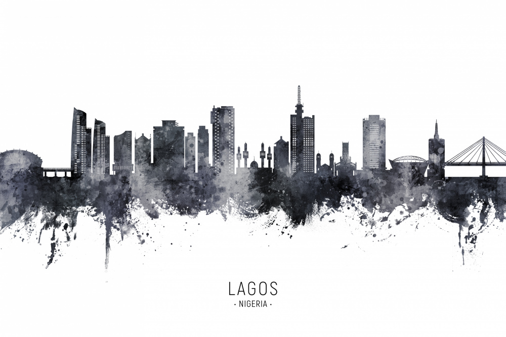 Lagos Nigeria Skyline von Michael Tompsett