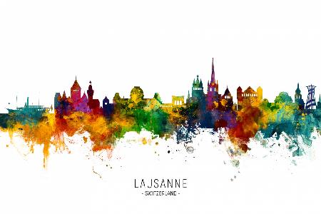 Lausanne Switzerland Skyline