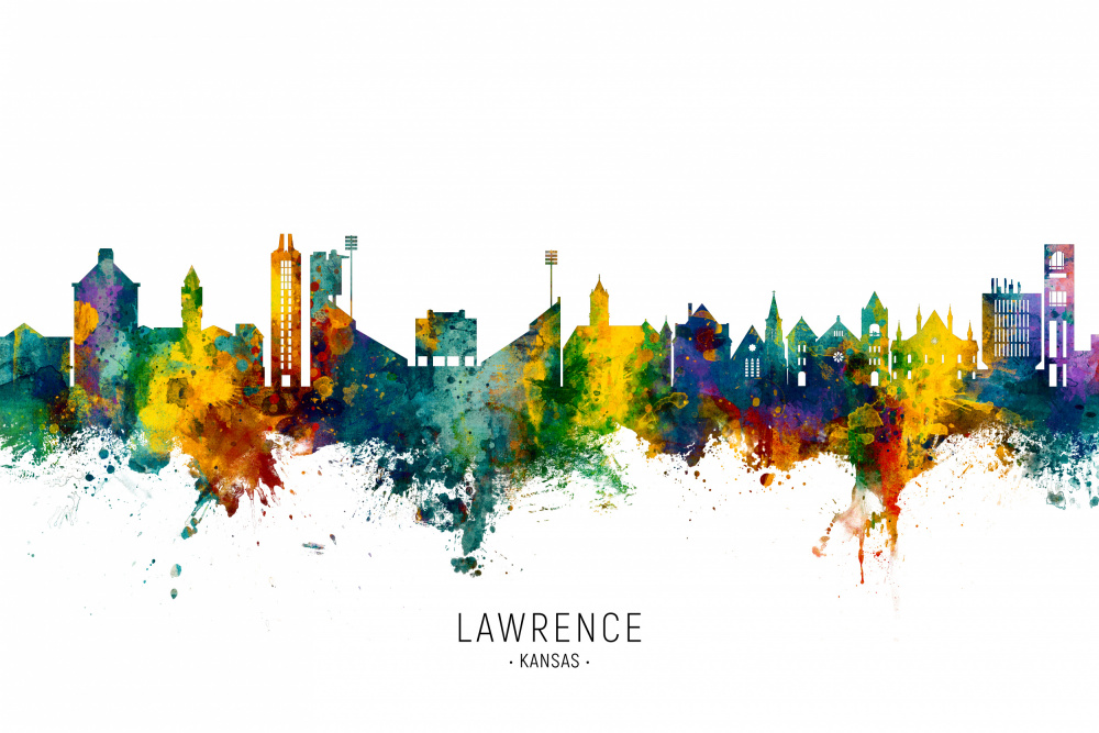 Lawrence Kansas Skyline von Michael Tompsett