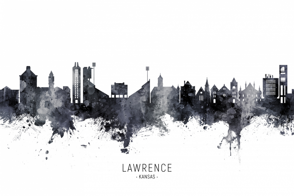 Lawrence Kansas Skyline von Michael Tompsett