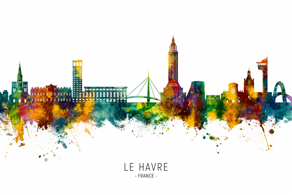 Le Havre France Skyline von Michael Tompsett