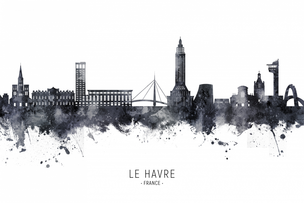 Le Havre France Skyline von Michael Tompsett