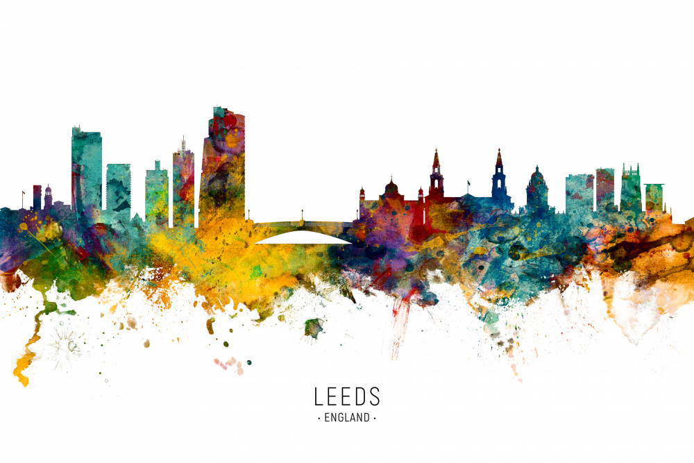 Leeds England Skyline von Michael Tompsett