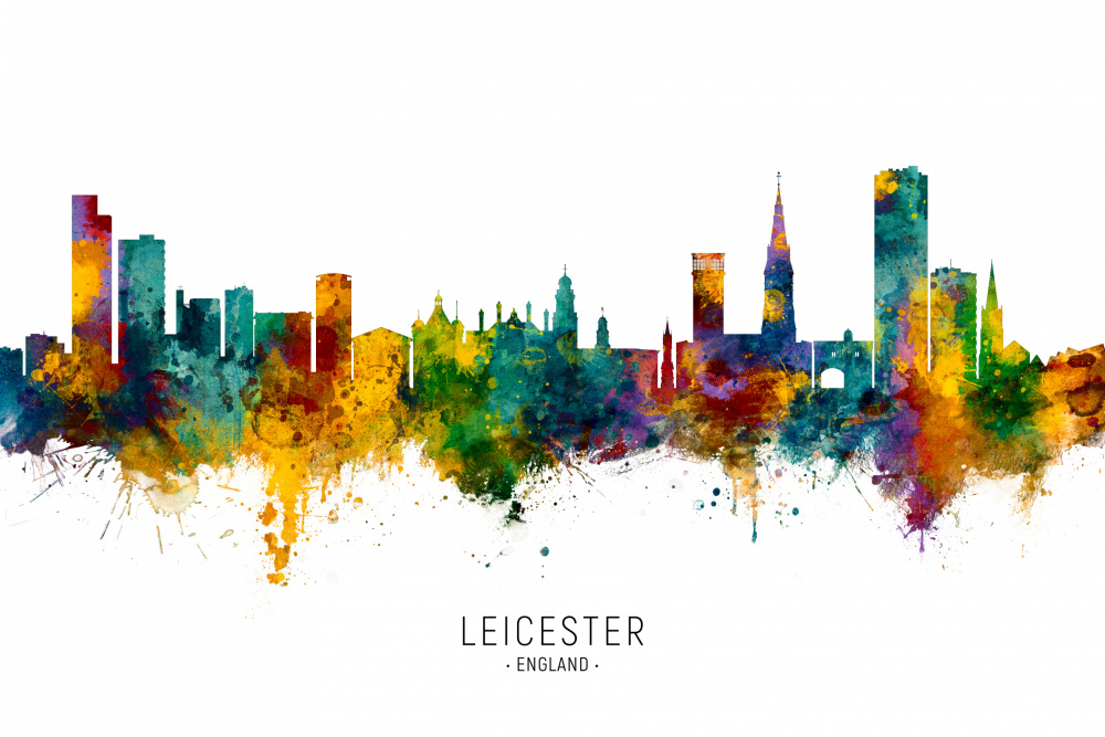 Leicester England Skyline von Michael Tompsett