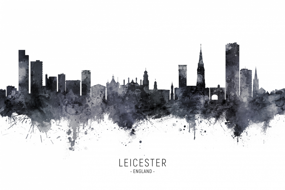 Leicester England Skyline von Michael Tompsett