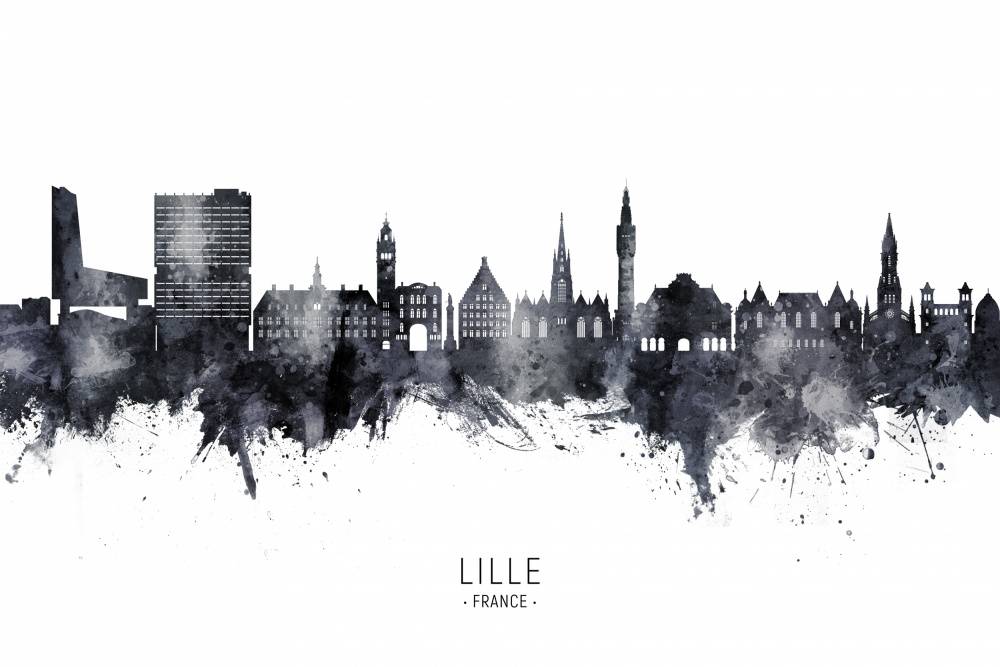 Lille France Skyline von Michael Tompsett