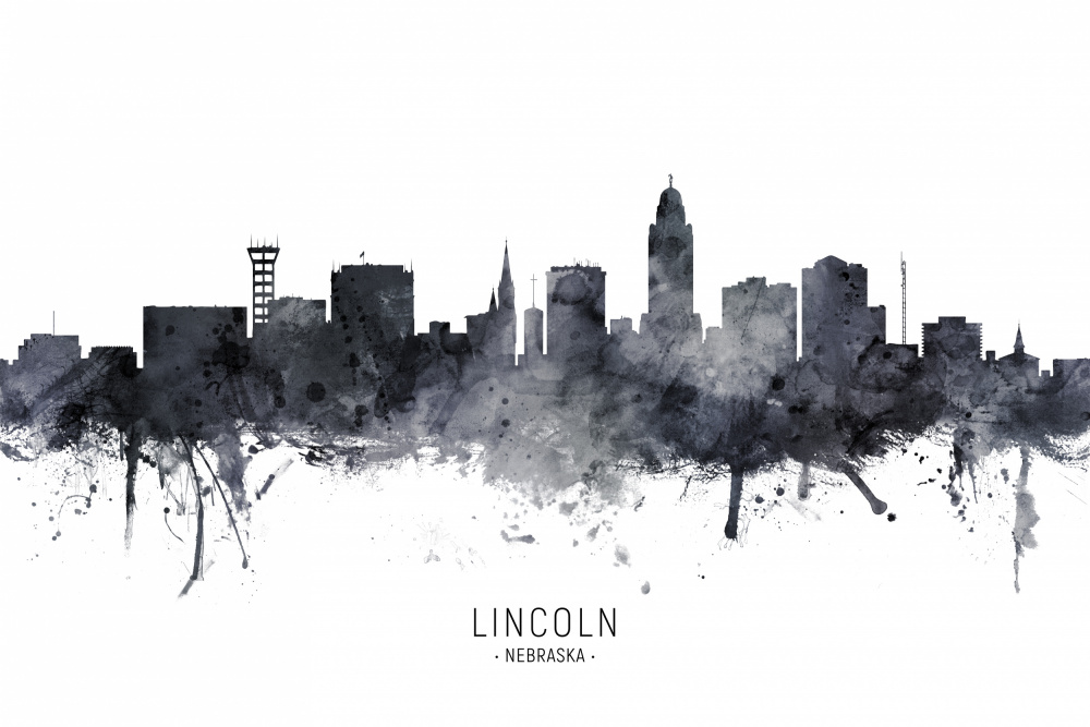 Lincoln Nebraska Skyline von Michael Tompsett