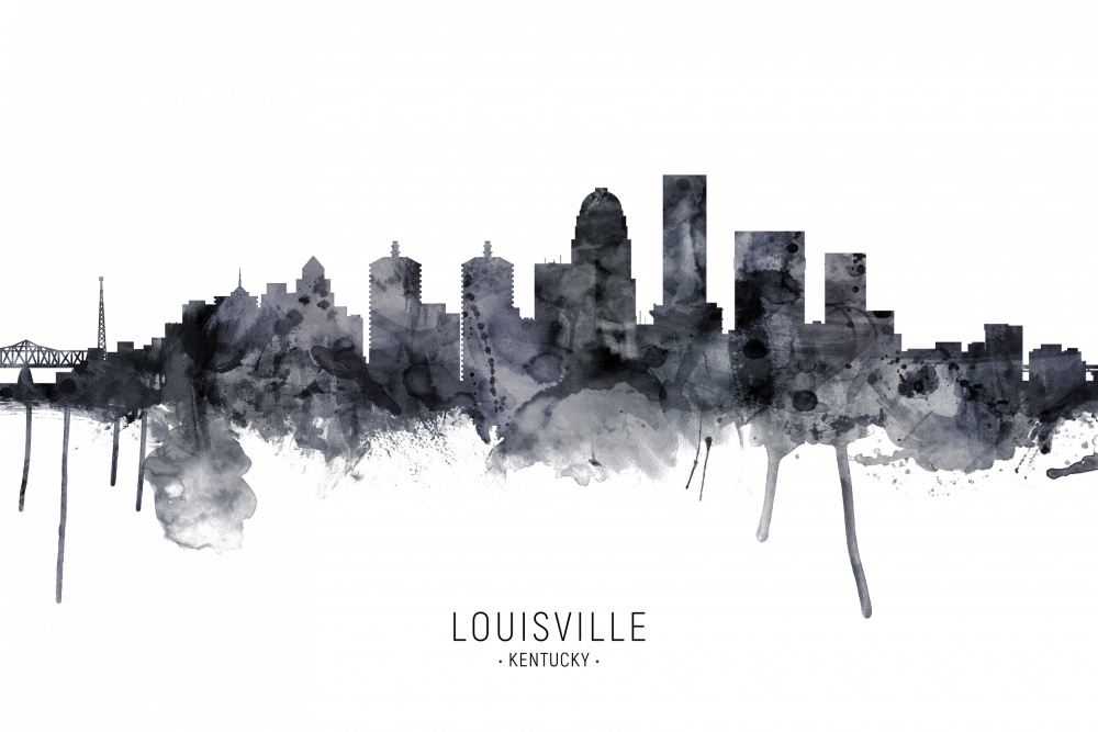 Louisville Kentucky Skyline von Michael Tompsett