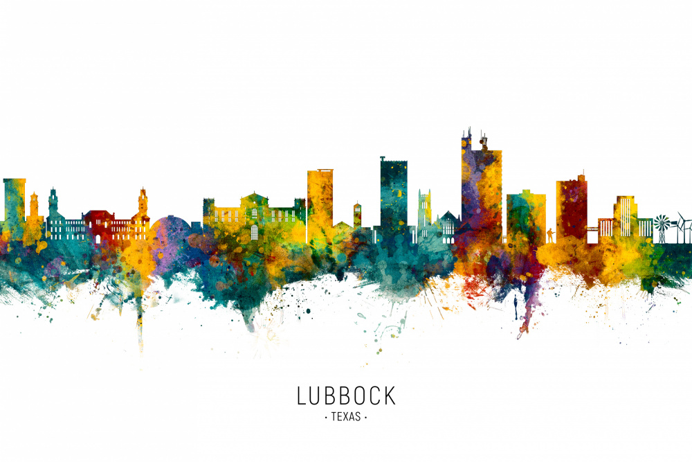 Lubbock Texas Skyline von Michael Tompsett