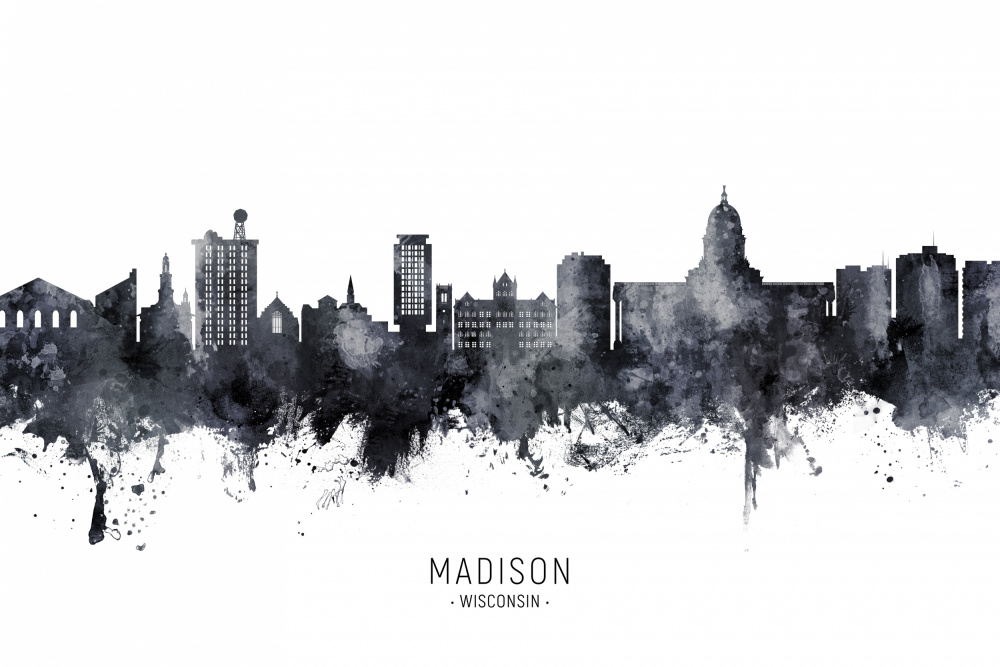 Madison Wisconsin Skyline von Michael Tompsett