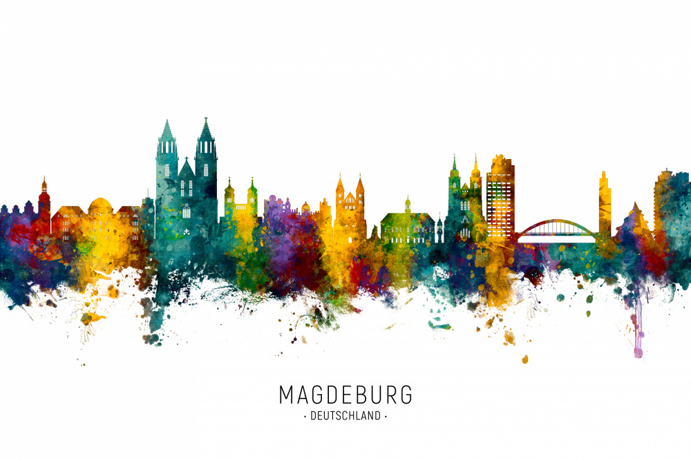 Magdeburg Germany Skyline von Michael Tompsett