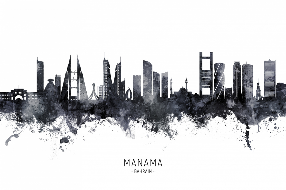 Manama Bahrain Skyline von Michael Tompsett