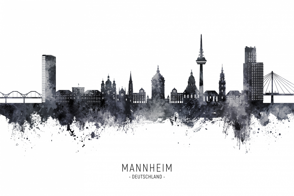 Mannheim Germany Skyline von Michael Tompsett