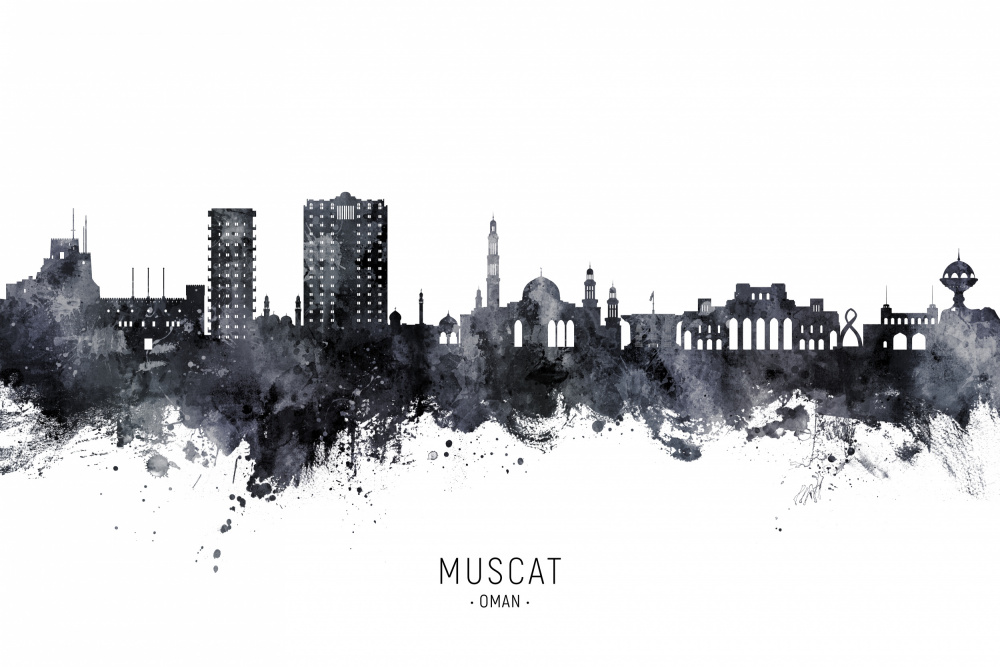 Muscat Oman Skyline von Michael Tompsett