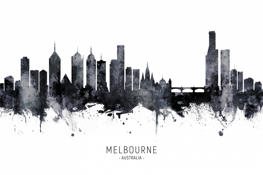 Melbourne Australia Skyline von Michael Tompsett