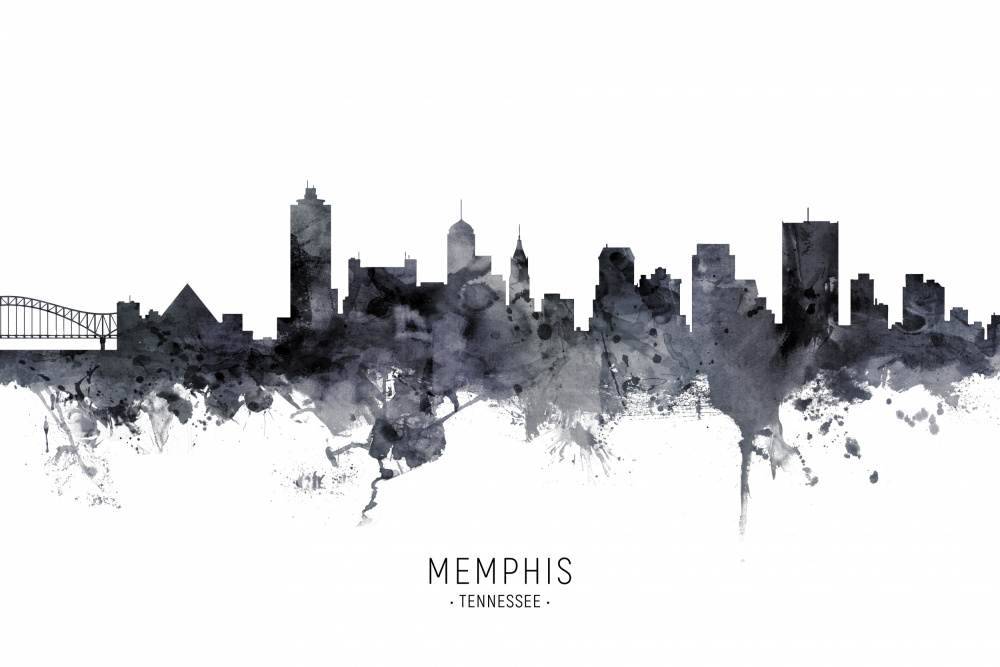 Memphis Tennessee Skyline von Michael Tompsett