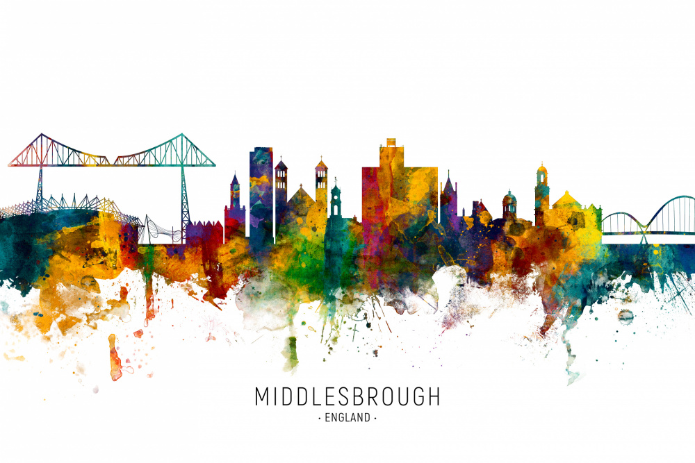 Middlesbrough Skyline von Michael Tompsett