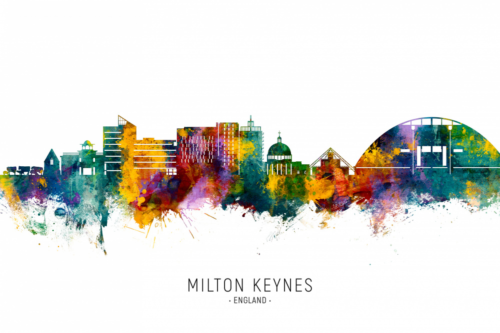 Milton Keynes England Skyline von Michael Tompsett