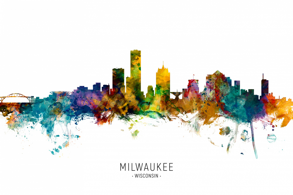 Milwaukee Wisconsin Skyline von Michael Tompsett