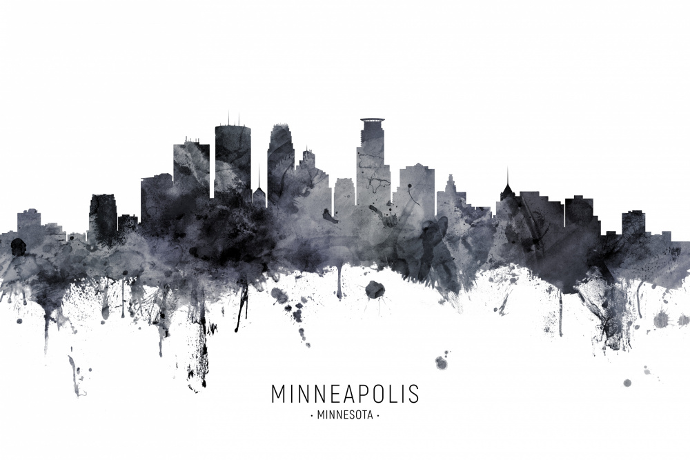 Minneapolis Minnesota Skyline von Michael Tompsett