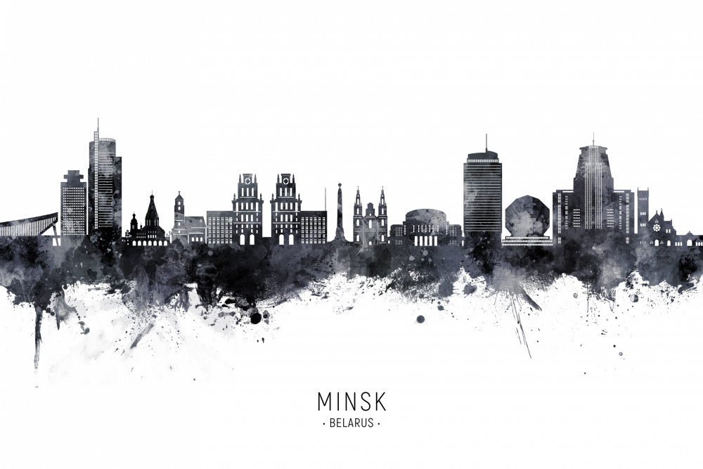 Minsk Belarus Skyline von Michael Tompsett