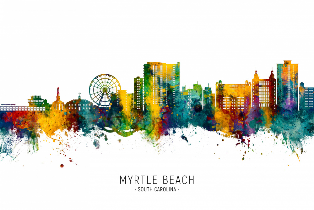 Myrtle Beach South Carolina Skyline von Michael Tompsett