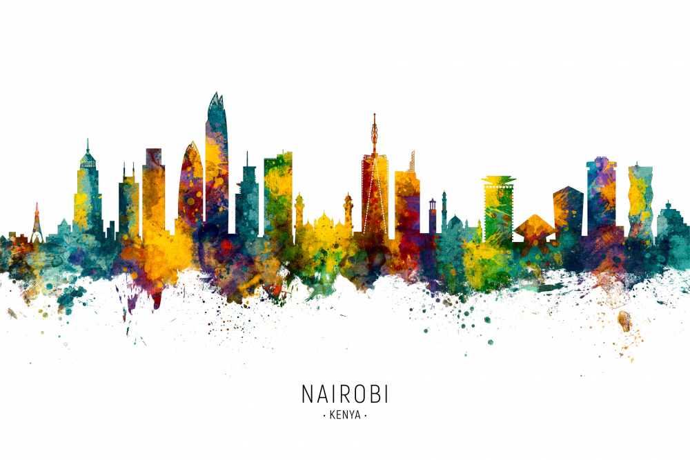 Nairobi Kenya Skyline von Michael Tompsett