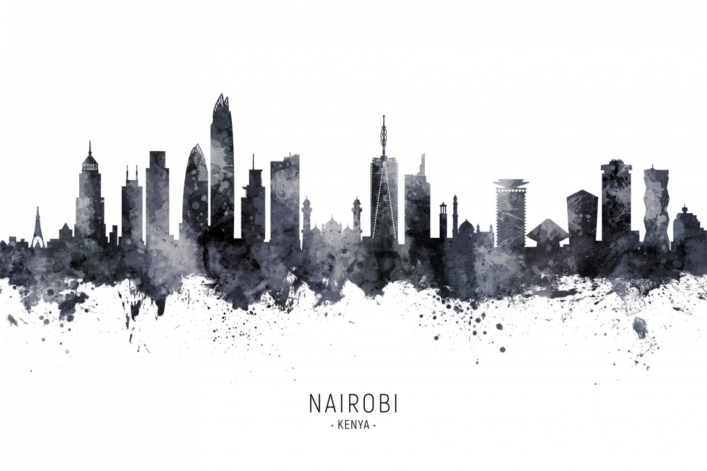 Nairobi Kenya Skyline von Michael Tompsett