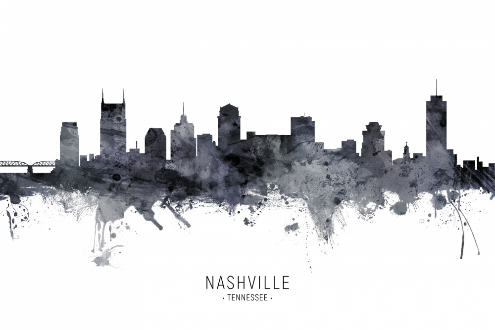 Nashville Tennessee Skyline von Michael Tompsett