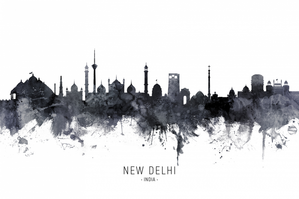 New Delhi India Skyline von Michael Tompsett