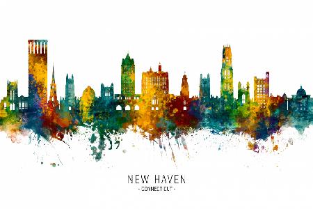 New Haven Connecticut Skyline